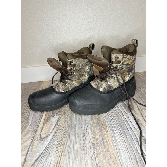 Mens Size 7 Hunting Boots Camouflage 3M Thinsulate Waterproof Insulated - Picture 1 of 8